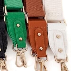 Simply Solid Crossbody Purse Bag Detachable Adjustable Strap Brown